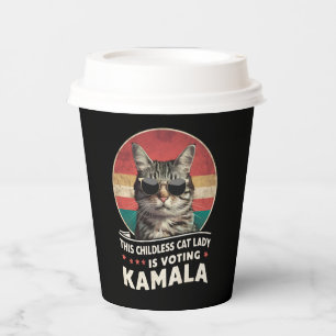 This Childless Cat Lady is Voting Kamala Paper Cups