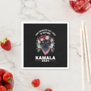 This Childless Cat Lady Ladies Is Voting Kamala Napkin