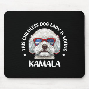 This Childless Dog Lady Is Voting Kamala-harris 20 Mouse Mat