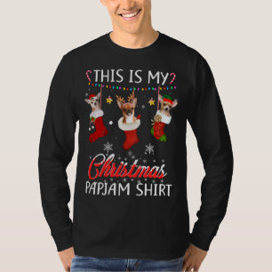 This Christmas Pajama Chihuahua In Socks Lover Dog T-Shirt