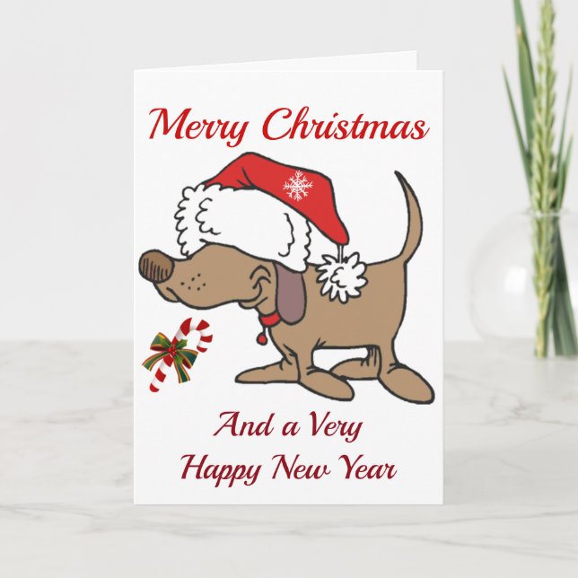 THIS  **CHRISTMAS PUP** SAYS  BEST CHRISTMAS EVER HOLIDAY CARD (Front)