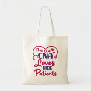 This CNA Loves Her Patients Valentine's Day Tote Bag