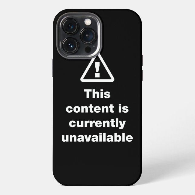⚠ This Content Is Currently Unavailable Case-Mate  iPhone Case (Back)