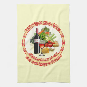 This Cook uses Wine Tea Towel