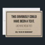 This Could Have Been A Text Groomsman Proposal<br><div class="desc">This groomsman proposal card is a funny way to ask your friend to be a part of your wedding.</div>