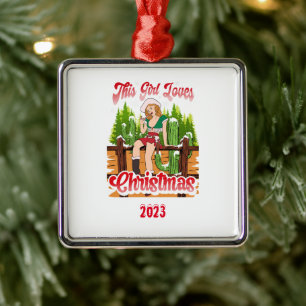 This Country Gil Love Christmas Metal Tree Decoration