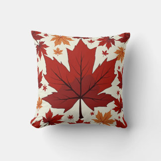 This cushion is filled with lucky maple leaves.
