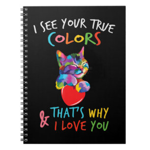 This Cute Autism Awareness Cat design with a beaut Notebook