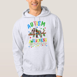 This Cute Sloth Autism Awareness Raise National Au Hoodie