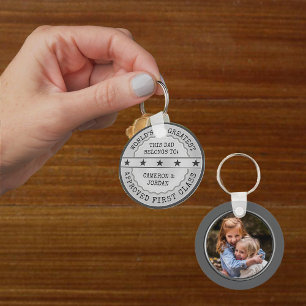 This Dad belongs to (customisable)  Key Ring