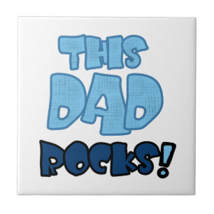 This Dad Rocks Gifts Tile
