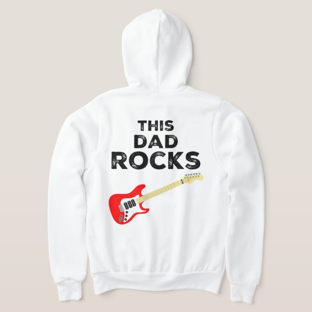 This Dad Rocks Hoodie (Laydown Back)