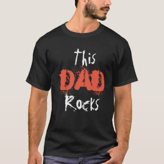 This Dad Rocks t-shirt rock style gift for dad