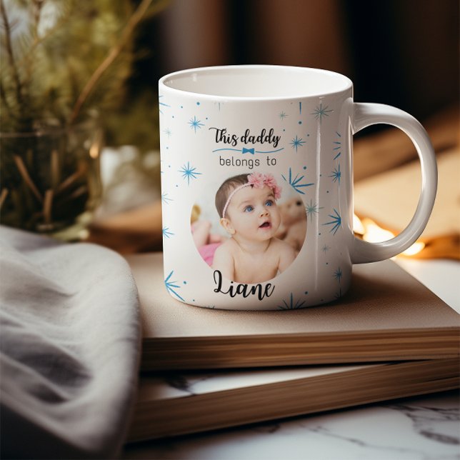 This Daddy Belongs To" Personalized Coffee Mug (Creator Uploaded)