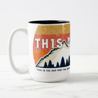 This Day Devo | 15 oz Logo Wrap w/Psalm 118:24 Two-Tone Coffee Mug