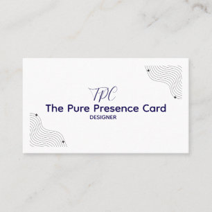 This design blends simplicity and elegance business card