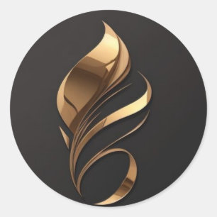 This design is very good looking  classic round sticker