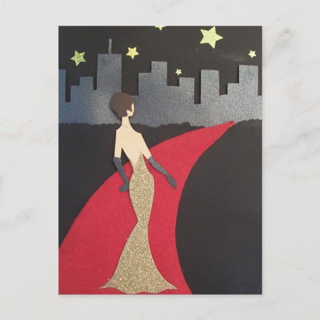 This design will always make you feel glamourous! postcard (Front)