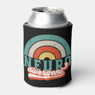 This distressed vintage 70's retro design is for n can cooler