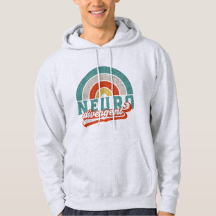 This distressed vintage 70's retro design is for n hoodie