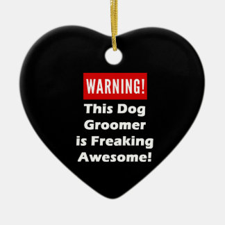 This Dog Groomer is Freaking Awesome! Ceramic Tree Decoration