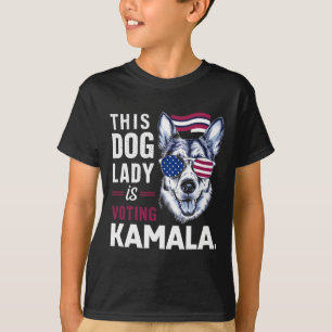This Dog Lady Is Voting Kamala T-Shirt