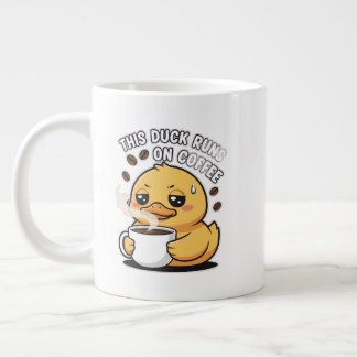 This Duck Runs on Coffee Cute Duck Coffee Mug
