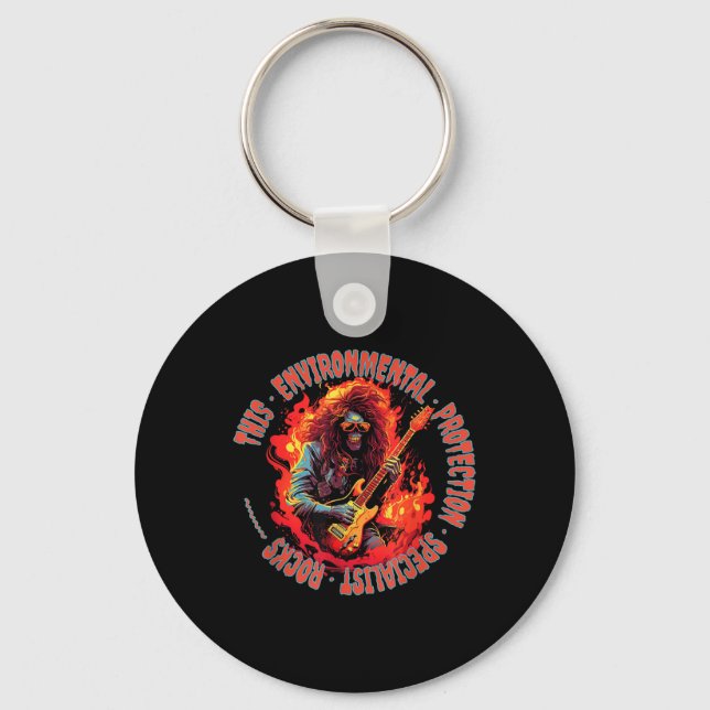 This Environmental Protection Specialist Rocks Key Ring (Front)