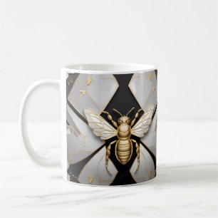 This exquisite piece of bee art coffee mug