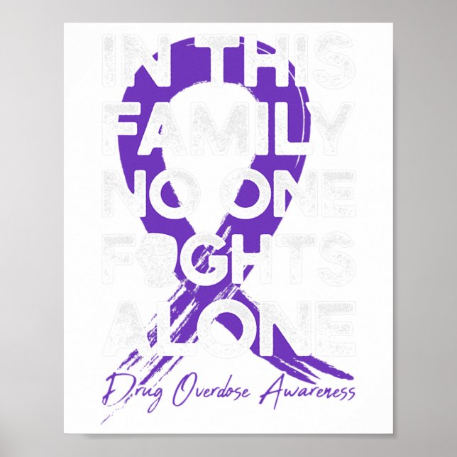 This Family Drug Overdose Warrior  Poster (Front)
