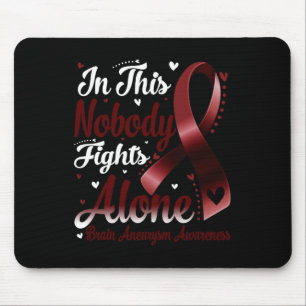 This Family Nobody Fight Alone Brain Aneurysm Awar Mouse Mat