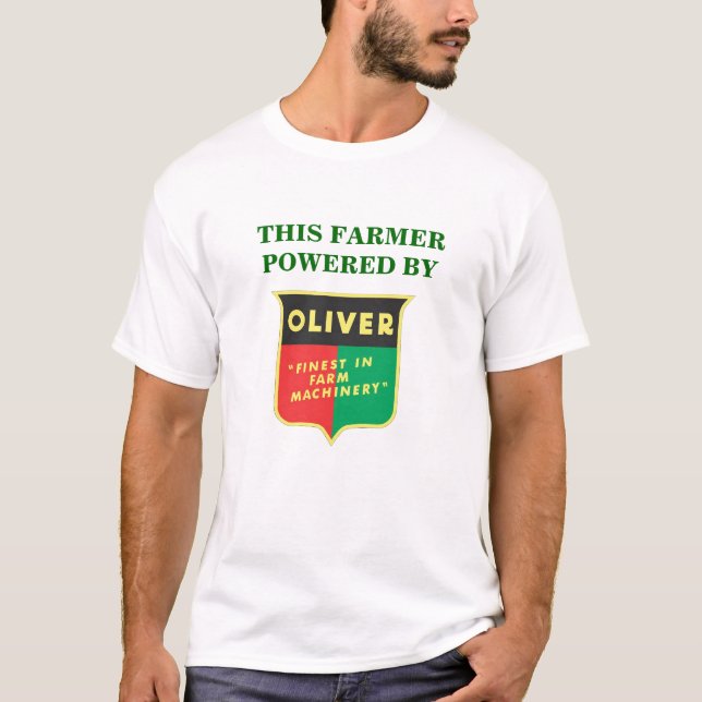 This Farmer Powered By Oliver! T-Shirt (Front)