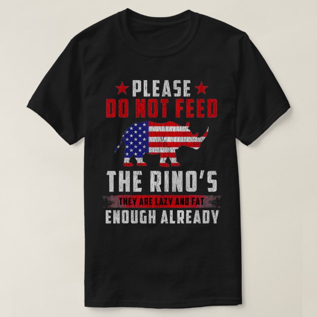 This Funny Anti RINO Republican In Name Only  T-Shirt (Design Front)