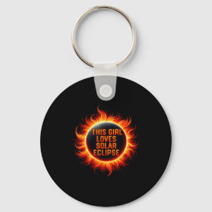 This Funny Loves Solar Eclipse Totality Solar Key Ring