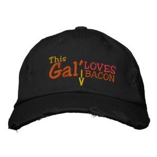 This Gal' Loves Bacon Embroidered Hat