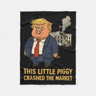 This Ggy Crashed The Market Funny Quote Fleece Blanket