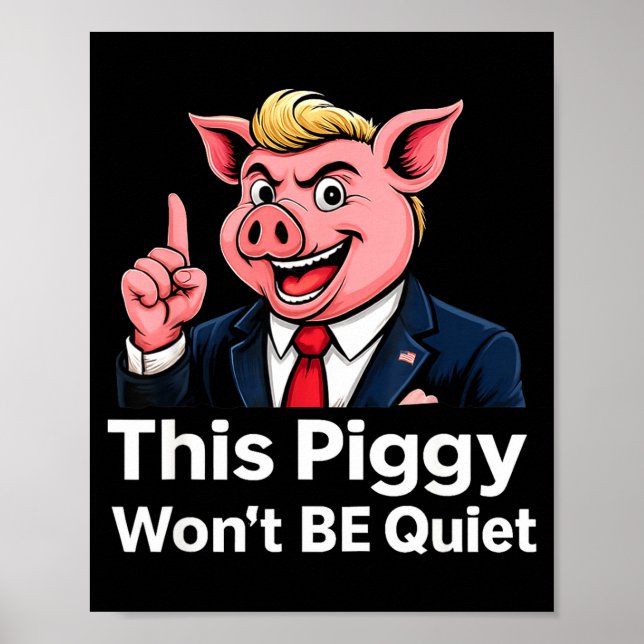 This Ggy Won’t Be Quiet Funny Litical Parody  Poster (Front)