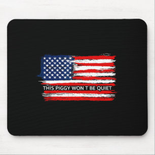 This Ggy Won't Be Quiet Funny Flag Mouse Mat