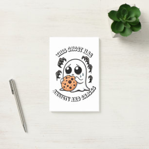 This Ghost Has Anxiety and Snacks Post-it Notes