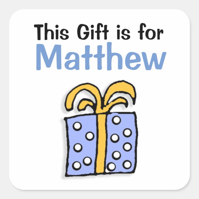 This Gift is for Personalised Gift Tag (Front)