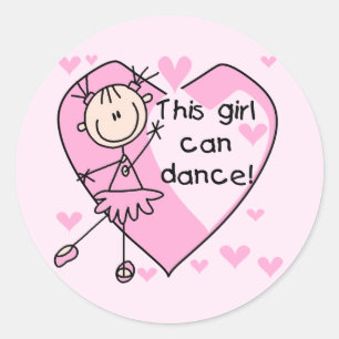 This Girl Can Dance T-shirts and Gifts Classic Round Sticker