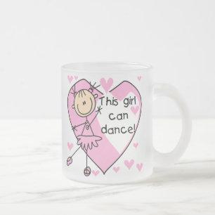 This Girl Can Dance T-shirts and Gifts Frosted Glass Coffee Mug