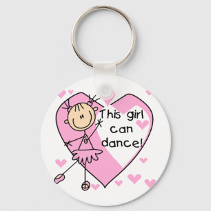 This Girl Can Dance T-shirts and Gifts Key Ring
