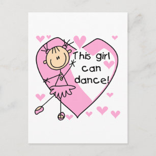 This Girl Can Dance T-shirts and Gifts Postcard
