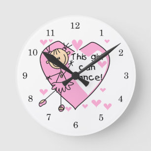 This Girl Can Dance T-shirts and Gifts Round Clock