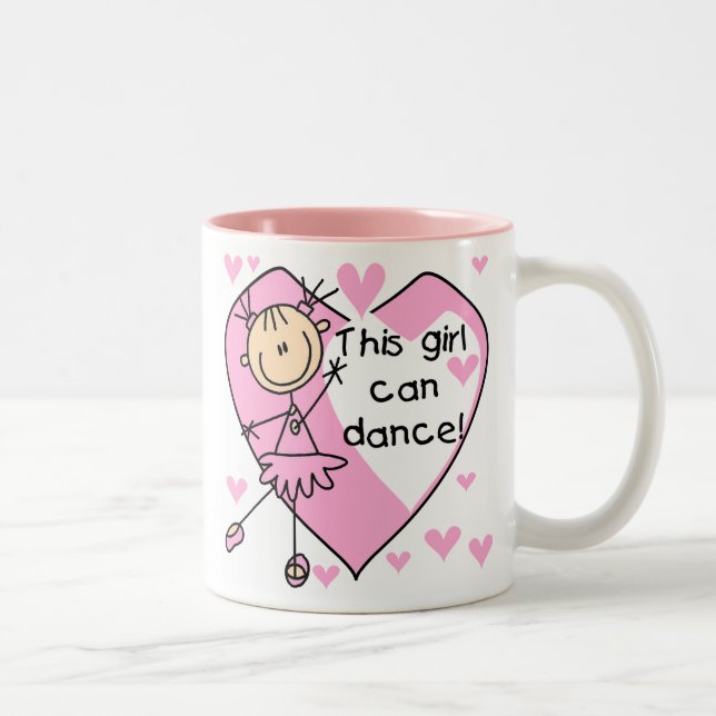 This Girl Can Dance T-shirts and Gifts Two-Tone Coffee Mug (Right)