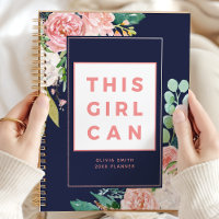 This Girl Can Positive Motivational Floral