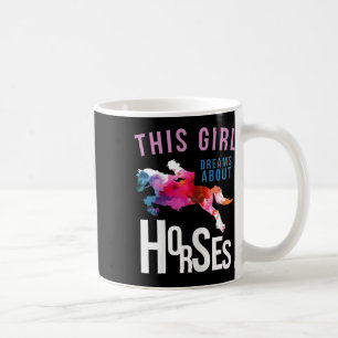 This Girl Dreams About Horses - Horse Jumping Coffee Mug