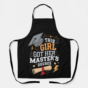 This Girl Got Her Master's Degree Graduation Apron