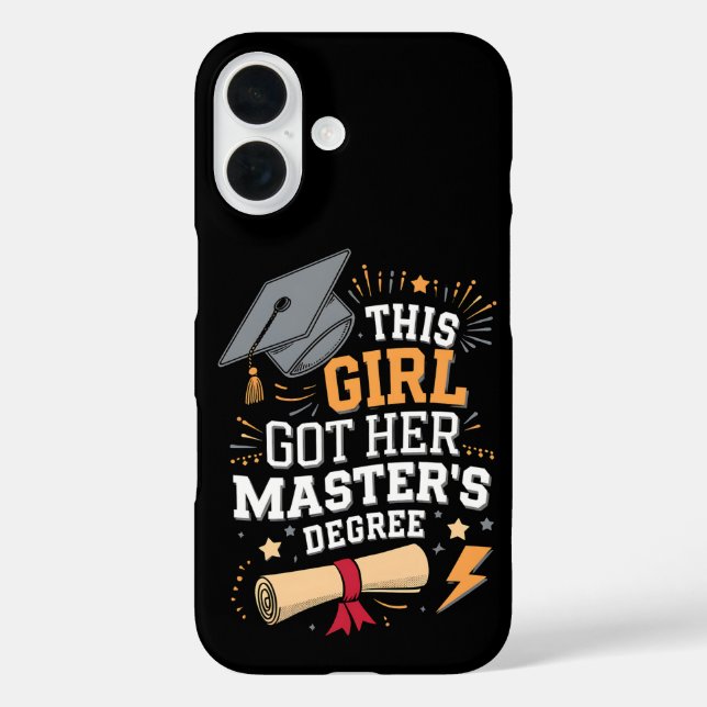 This Girl Got Her Master's Degree Graduation Case-Mate iPhone Case (Back)